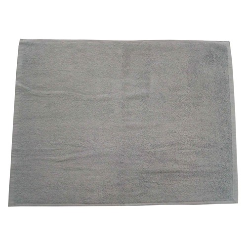 Alfombra de baño de rizo, 50x70cm, 700g/m², color gris, ACTUEL.