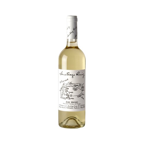 SANTIAGO RUIZ  Vino  blanco con D.O. Rías Baixas botella 75 cl.
