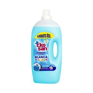 Imagen de EKOSAN Detergente líquido para lavadora especial para ropa de color 61 ds. 4 l.