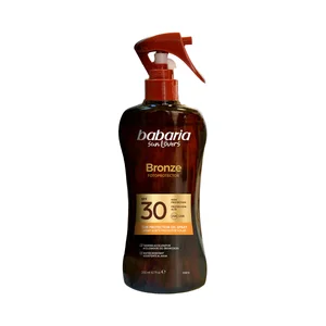 BABARIA Bronze Aceite protector solar en spray con FPS 30 (medio) 200 ml.