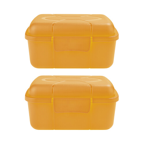 2 friambreras en color amarillo, MENAJE.