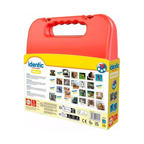 EDUCA Juego educativo Identic Memo Game Animals +6 Años