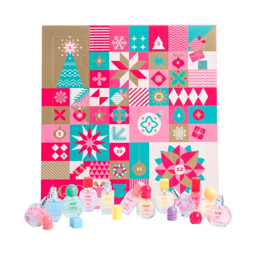 AQC FRAGANCES Calendario de adviento con 12 fragancias exclusivas de 15 ml.