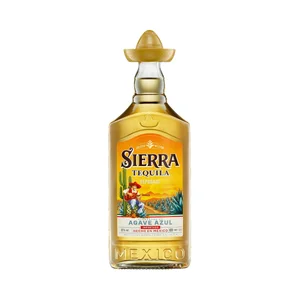 SIERRA Tequila reposado hecho en México con agave azul botella 70 cl.