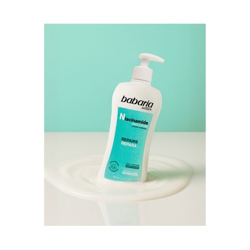 BABARIA Body milk con vitamina B3, para pieles sensibles y atópicas 500 ml.