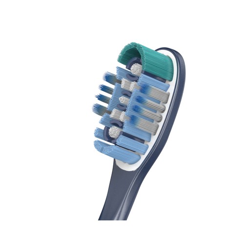 COLGATE 360º Deep clean Cepillo de dientes medio, con 4 zonas de acción que ayudan a eliminar las bacterias bucales 3 uds.