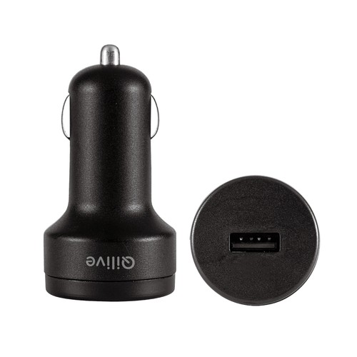 Cargador para el coche  600161205 Lite negro QILIVE 10W, usb.
