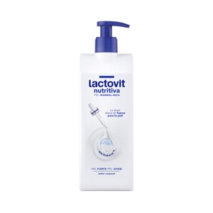 LACTOVIT Leche corporal nutritiva para pieles normales a secas 400 ml.
