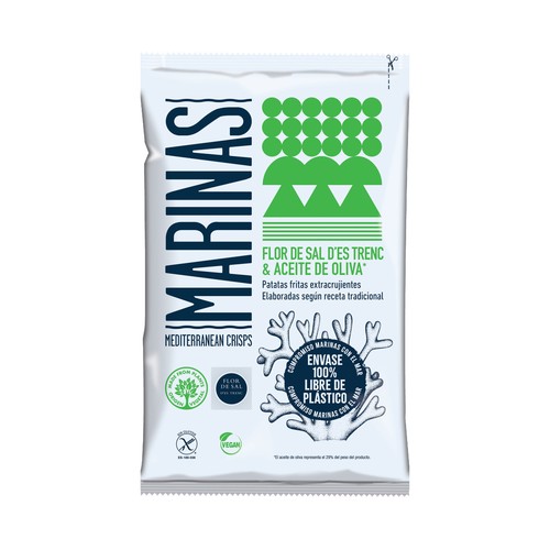 VICENTE VIDAL Patatas fritas extracrujientes con sal de d´Es Trenc y aceite de olivaVICENTE VIDAL MARINA 150 g.