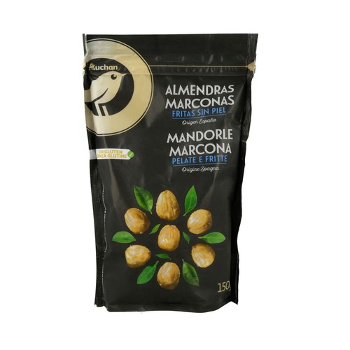ALCAMPO GOURMET Almendras Marconas fritas, sin piel ALCAMPO GOURMET 150 g.