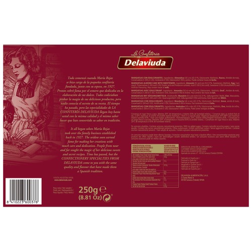 DELAVIUDA Marquesas sin azúcares añadidos 250 g.