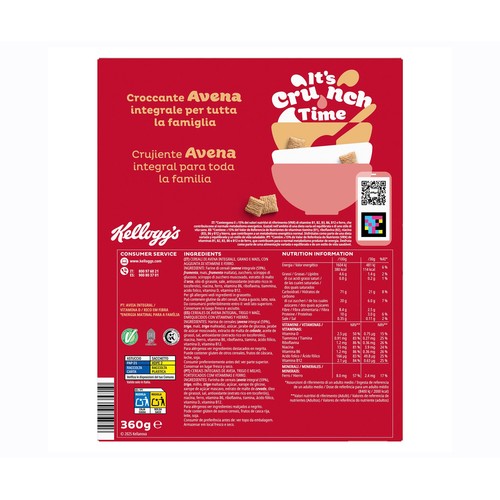 KELLOGG"S Cereales avena oaties original 360 gr.