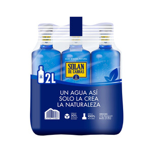 Imagen de SOLAN DE CABRAS Agua mineral pack de 6 uds. 2 l.