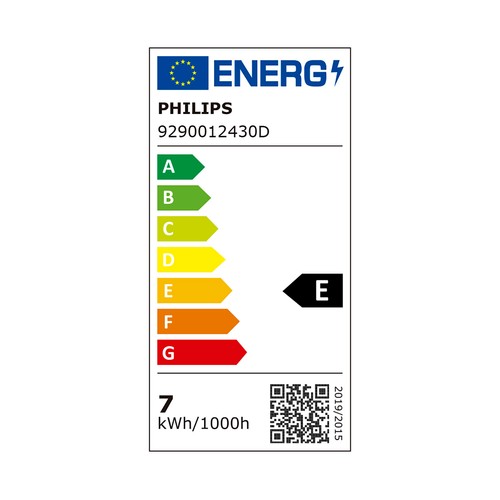 Pack de 2 bombillas Led E27, 7W=60W, luz cálida 2700K, 806lm, PHILIPS