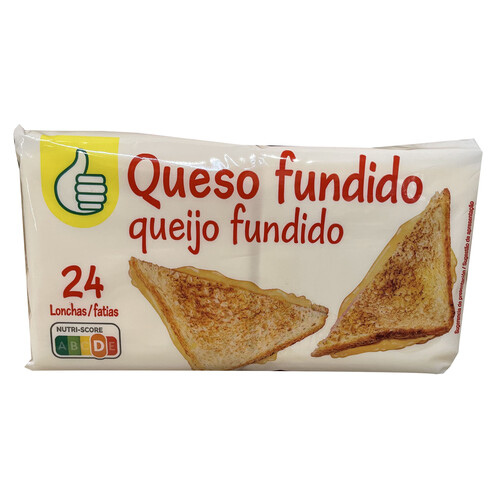 PRODUCTO ECONÓMICO ALCAMPO Queso fundido en lonchas PRODUCTO ECONÓMICO ALCAMPO 450 g.