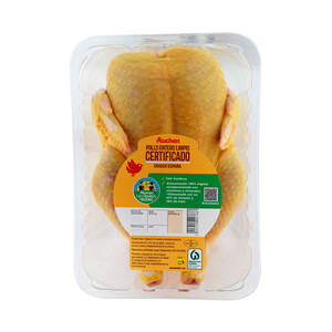 Imagen de ALCAMPO CULTIVAMOS LO BUENO  Pollo certificado limpio y entero Bandeja.
