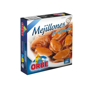 ORBE Mejillones escabeche lata de 160 g.