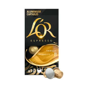 L"OR Café en cápsulas sabor vainilla 10 uds. 52 g.