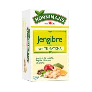 HORNIMANS Té verde Matcha con jengibre, regaliz, manzana y naranja 20 uds. 30 g.