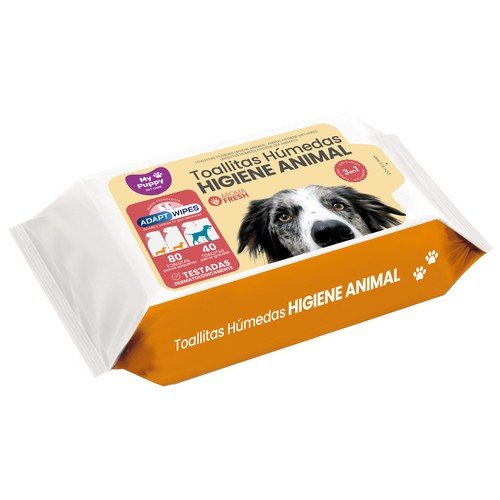 MY PUPPY Toallitas húmedas fresh para perros  40 uds.