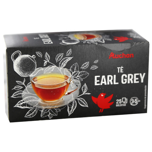 PRODUCTO ALCAMPO Té Earl Grey (té negro con aroma a bergamota) 25 uds. 43,75 g.