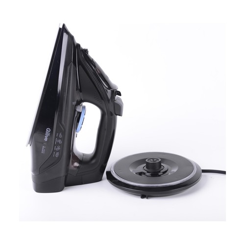 Plancha de vapor inalámbrica QILIVE Q.5525, suela cerámica, potencia 2200W.