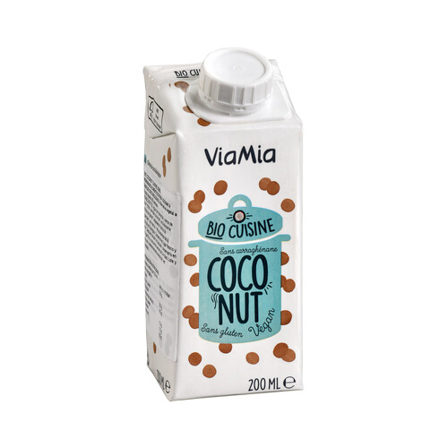 VIA MIA Preparado alimenticio de coco ecológicoVIA MIA 200 ML.