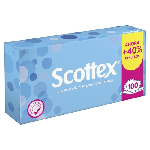 SCOTTEX Tissues de celulosa faciales en caja desechables SCOTTEX 70 uds.