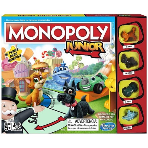 Juego de mesa Monopoly Junior, de 2 a 4 jugadores MONOPOLY.