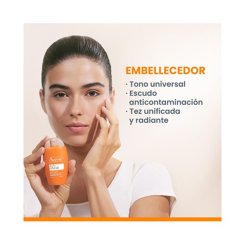 THERMALE AVÉNE Fluido solar matificante con FPS 50+ (muy alto), para pieles normales a mixtas 50 ml.