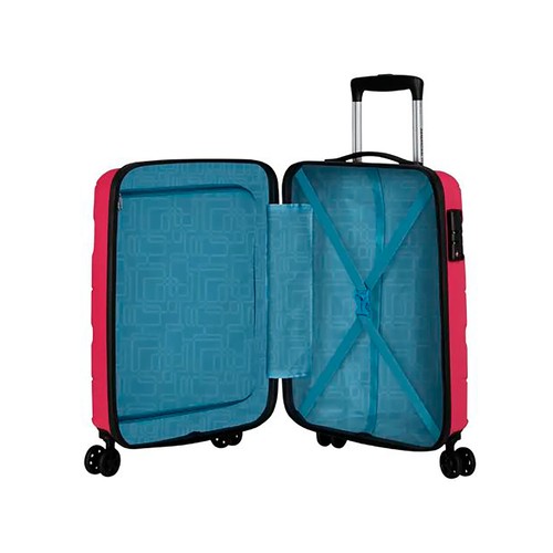 Maleta de cabina rígida tipo trolley JETDRIVER 3.0, 4 ruedas dobles, 55x40x20 cm, color frambuesa AMERICAN TOURISTER