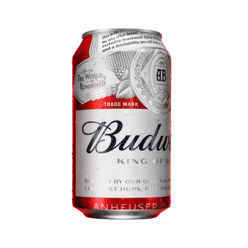 BUDWEISER Cerveza lata de 33 cl