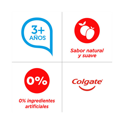 COLGATE Pasta de dientes infantil para niños de + de 3 años, sabor menta suave COLGATE 50 ml.