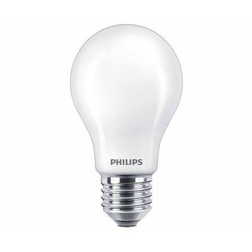 Pack de 2 bombillas Led E27, 7W=60W, luz cálida 2700K, 806lm, PHILIPS