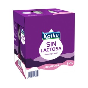 precios Kaiku Leche Desnatada De Vaca, Sin Lactosa  6 X 1L. en Alcampo