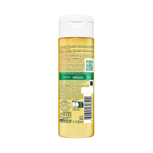 GARNIER Vitamina C Líquido iluminador e hidratante, apto para pieles sensibles 120 ml.