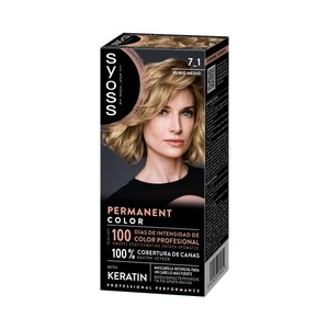 Imagen de SYOSS tono 7_1 Rubio medio Coloración capilar permanente con keratina.