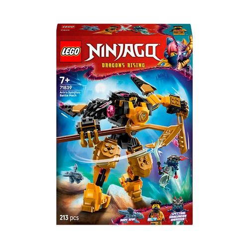 LEGO Ninjago 71839, Meca de Batalla Spinjitzu de Arin Set, 213 pcs +7 Años