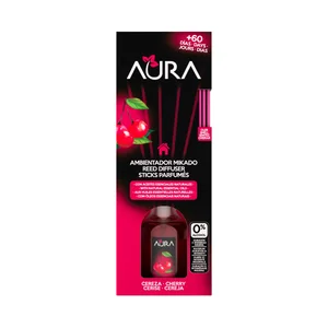 AURA Varillas ambientador olor cereza AURA 50 ml.