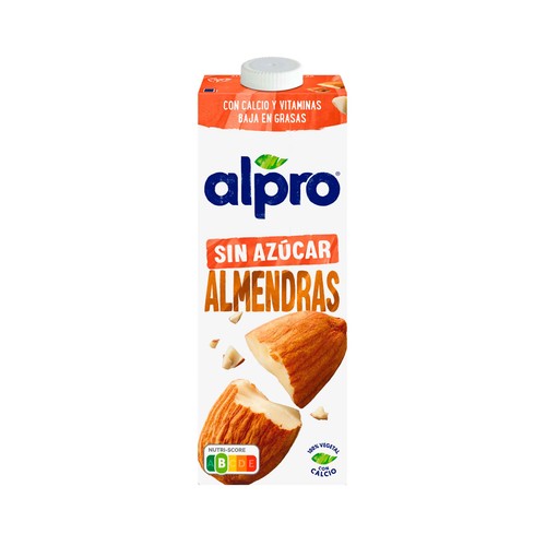 ALPRO Bebida de almendras 100% vegetal, sin azúcar ni edulcorantes  1 l.