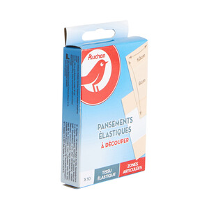 PRODUCTO ALCAMPO Apósitos de plastico elásticos para cortar de 10 x 6 cm PRODUCTO ALCAMPO 10 uds.