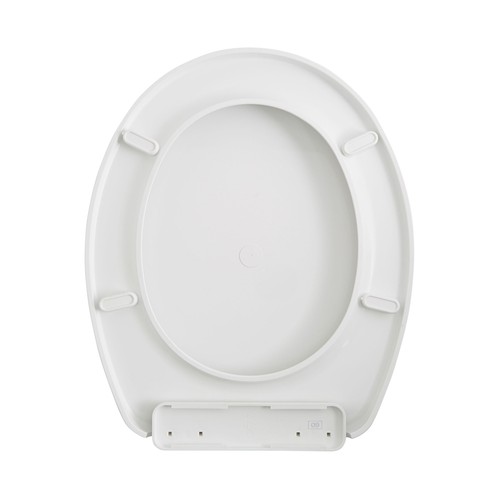 Tapa de WC con bisagras de plástico de fácil fijación, color blanco, ACTUEL.