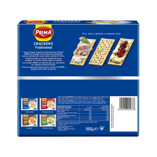 PRIMA Crackers tradicionales PRIMA 500 g.