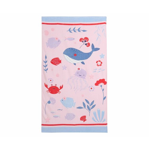 Toalla de playa velour infantil, 70x120cm, 100% algodón, 320g/m², ACTUEL. diferentes modelos, 1 unidad.