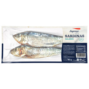 Imagen de ANGOMAR Sardinas saladas 2 ud. 160 g.