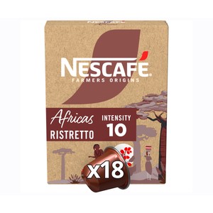 NESCAFÉ Farmers Origins Áfricas ristretto I10 Café en cápsulas 18 uds.