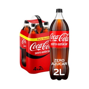 Zero azúcar Refresco de cola pack 4 botellas 2 l.