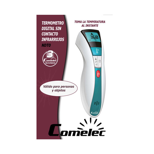 Termómetro digital sin contacto infrarrojos COMELEC NDT0.
