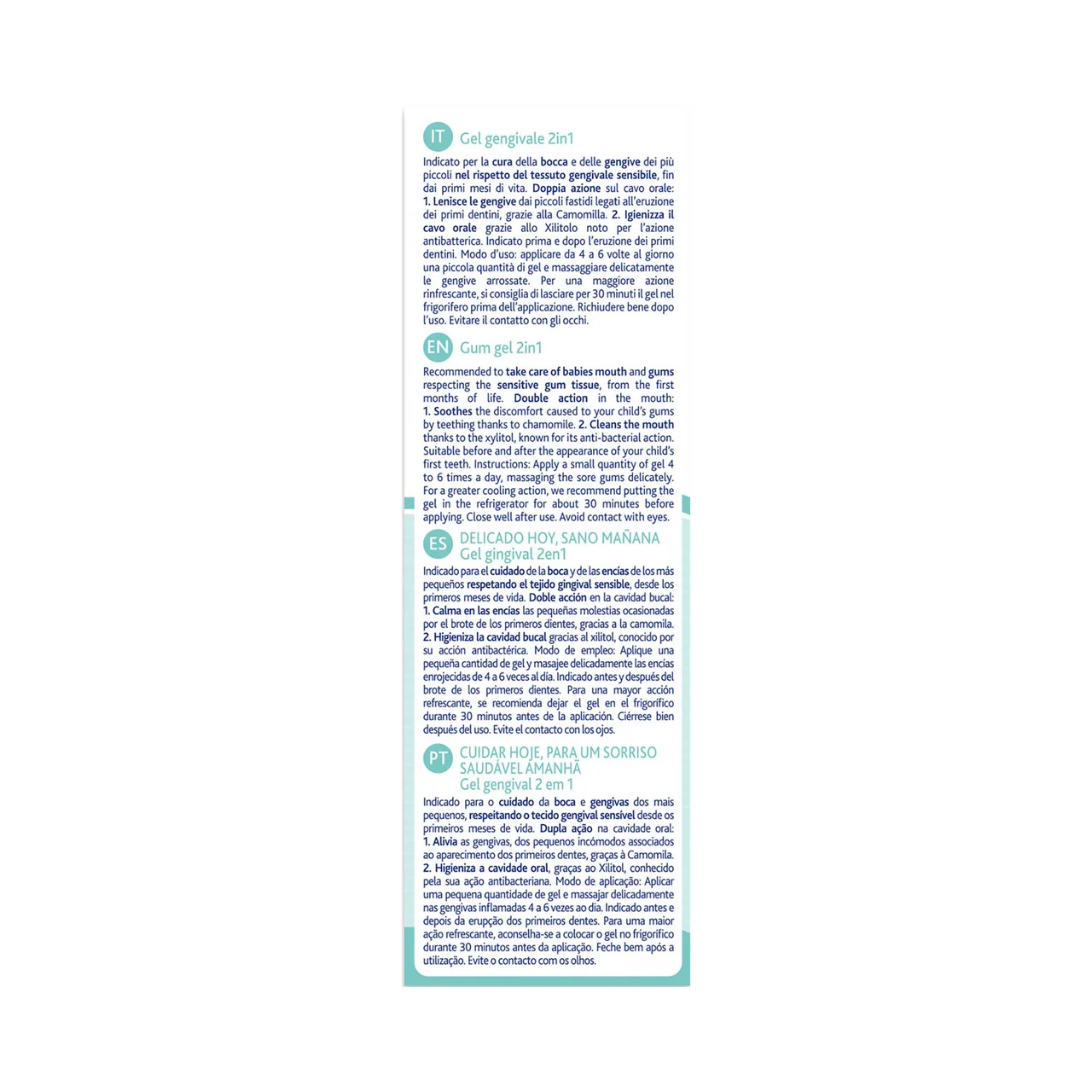 Gel gingival 2 en 1 a partir de 4 meses 30 ml.