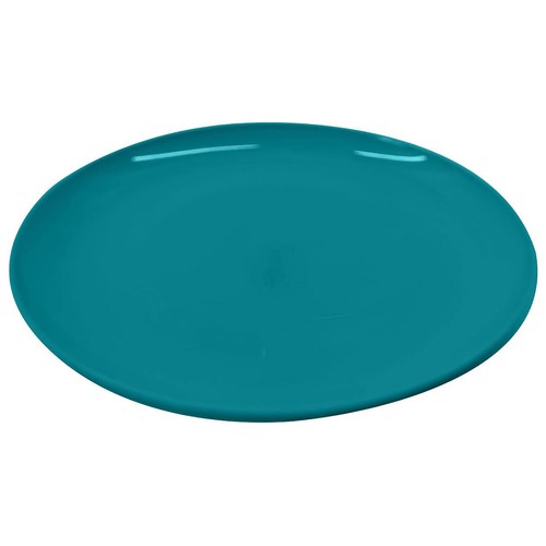 Plato postre reutilizable 21cm color melocotón. ACTUEL